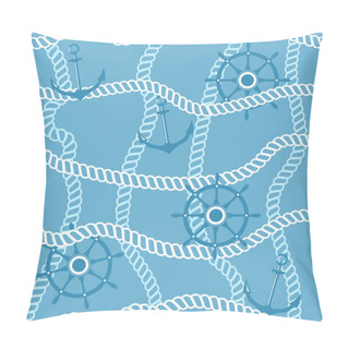 Personality  Seamless Pattern Marine Rope Pillow Covers