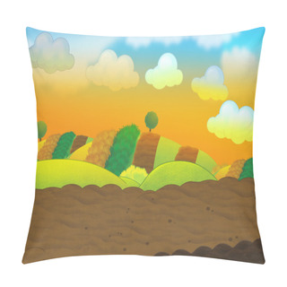 Personality  Cartoon Colorful Nature Scene Pillow Covers