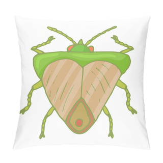Personality  Insect Bug Icon, Cartoon Style Pillow Covers