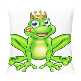 Personality  Cartoon Frog Prince Kiss Pillow Covers