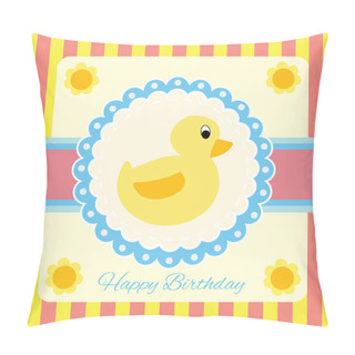 Personality  Greeting Card. Vector Illustration Pillow Covers