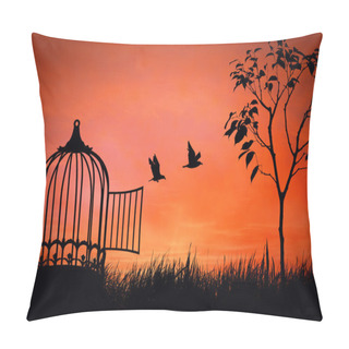 Personality  Birds Are Released Pillow Covers