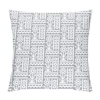 Personality  Silver Traditional Floral Background Pillow Covers