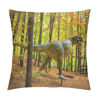 Personality  Realistic Dinosaur Model In Jurassic Park Of Gdansk Oliwa Pillow Covers