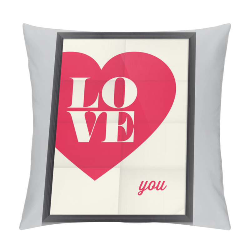 Personality  Love quote poster pillow covers