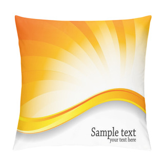 Personality  Abstract Swirl Bright Background In Orange Color Pillow Covers