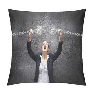 Personality  Aggressive Businesswoman Pillow Covers