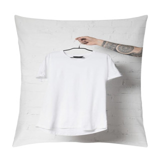 Personality  White T-shirt Pillow Covers