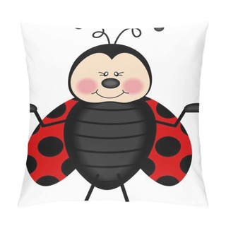Personality  Joyful Ladybug Pillow Covers