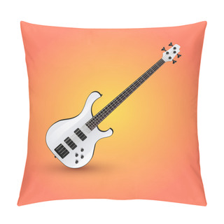 Personality  Electric Guitar. Vector Illustration. Pillow Covers