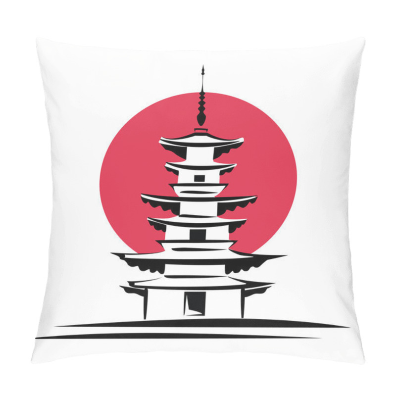 Personality  Pagoda, Japan symbol pillow covers