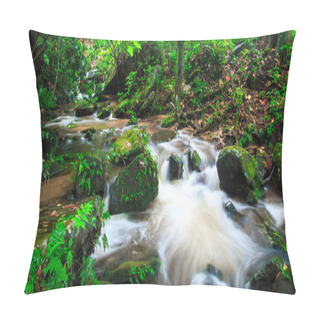 Personality  Waterfall In Rainforest Pillow Covers