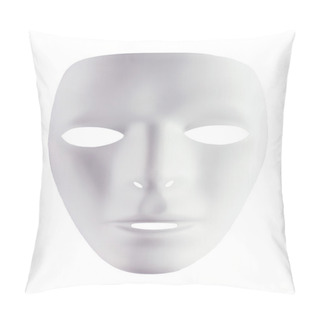 Personality  White Mask For Drama Pillow Covers