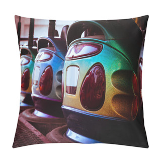 Personality  Bumper Cars In Row Pillow Covers