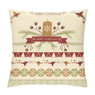 Personality  Christmas And New Year's Elements Pillow Covers