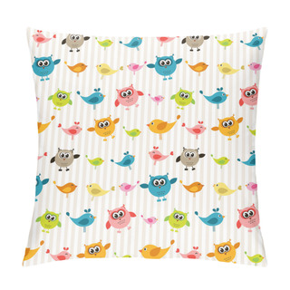 Personality  Background With Birds Pillow Covers