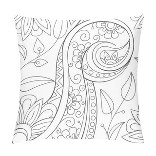 Personality  Floral Ornamental Doodle Pattern Pillow Covers