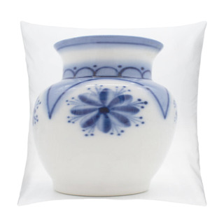 Personality  White-blue Flower Vase Pillow Covers