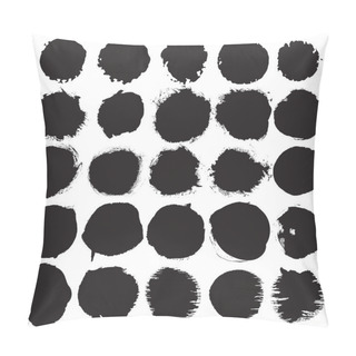 Personality  Scratched Blots Of Black Paint Pillow Covers