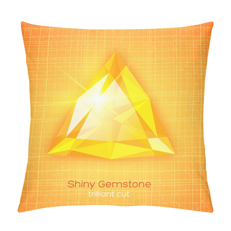 Personality  Shiny Gemstone On Textured Background Pillow Covers