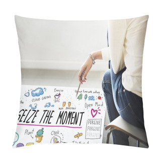 Personality  Poster With Seize Moment Concept Pillow Covers