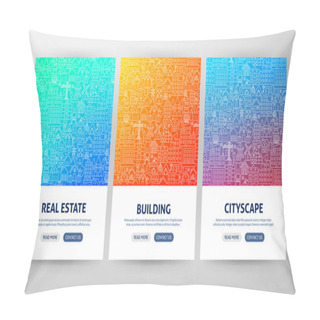 Personality  Building Flyer Concepts Pillow Covers