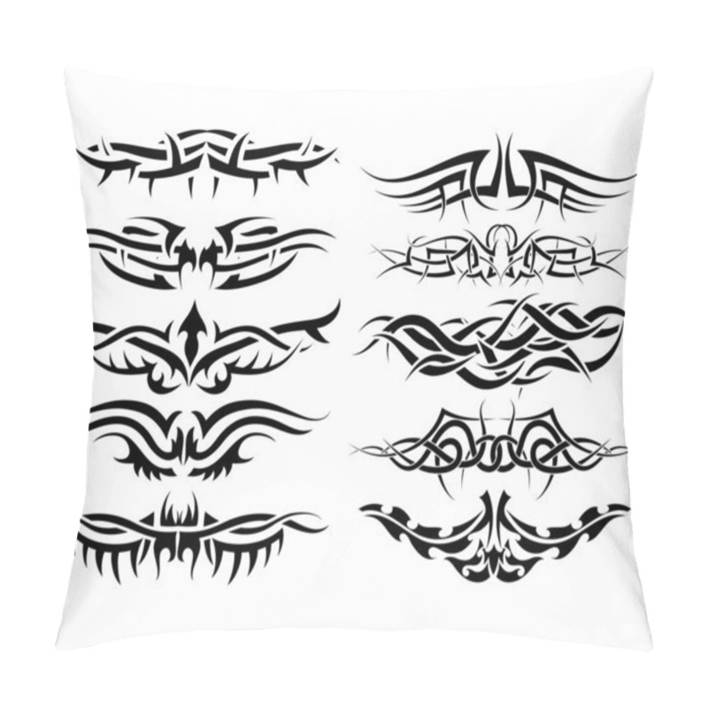 Personality  tattoos set pillow covers