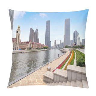 Personality  Urban Architectural Landscape In Tianjin, China Pillow Covers
