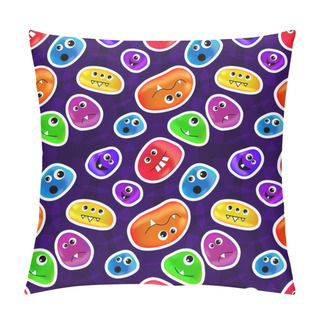 Personality  Colorful Germs On Background Pillow Covers