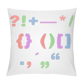 Personality  Punctuatian Marks Quilt And Old Fashioned Baby Blanket Design Pillow Covers