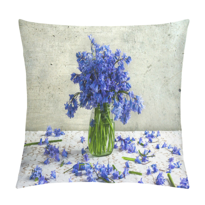 Personality  Still life bouquet blue tones  pillow covers