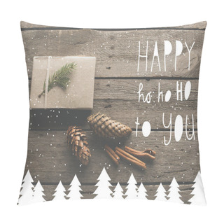 Personality  Christmas Gift With Pine Cones Pillow Covers