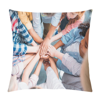Personality  Kids Making Team Gesture Pillow Covers
