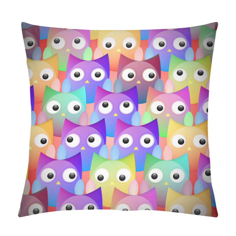 Personality  Vector Owls Seamless Pattern Pillow Covers