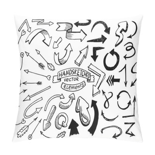 Personality  Hand Drawn Vector Arrows Pillow Covers