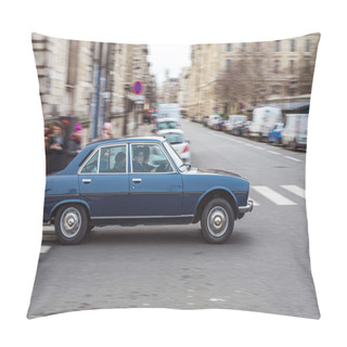 Personality  French Car In The Street. Peugeot 504 Pillow Covers