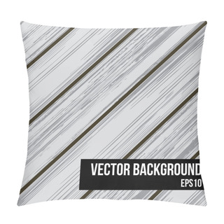 Personality  Light Grey Vector Wooden Planks, Background Illustration Pillow Covers