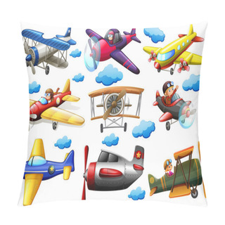 Personality  Set Of Planes Pillow Covers
