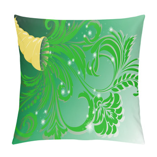 Personality  Golden Horn Of Plenty Pillow Covers