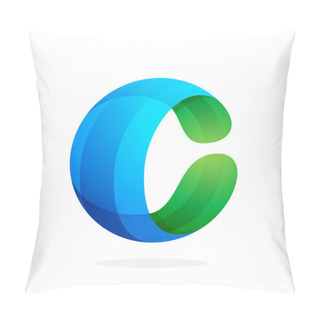Personality  C Letter Eco Logo Pillow Covers