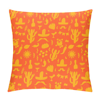 Personality  Pattern With Mexican Festive Symbols Pillow Covers