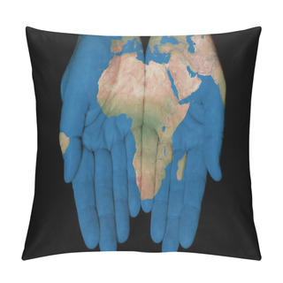 Personality  Africa In Our Hands Pillow Covers