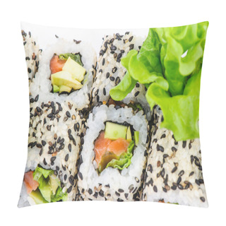 Personality  Sushi Set With Leawes Salad Pillow Covers