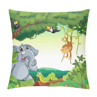 Personality  Animals In The Forest Pillow Covers