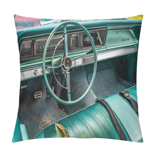 Personality  Virginia City, NV - July 31, 2021: 1966 Chevrolet Impala Hardtop Coupe At A Local Car Show. Pillow Covers