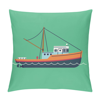 Personality  Fishing Boat Seaway Transportation Pillow Covers