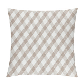 Personality  Beige Checkered Fabric. Tablecloth Texture Pillow Covers