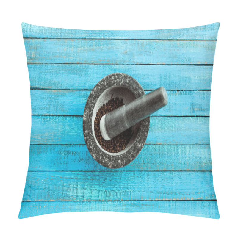 Personality  Mortar And Pestle On Table Pillow Covers
