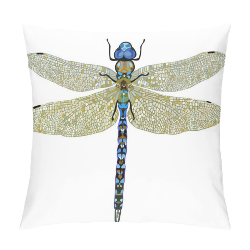 Personality  Vector isolated illustration of dragonfly pillow covers