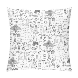 Personality  Brazil Icons Set Pillow Covers